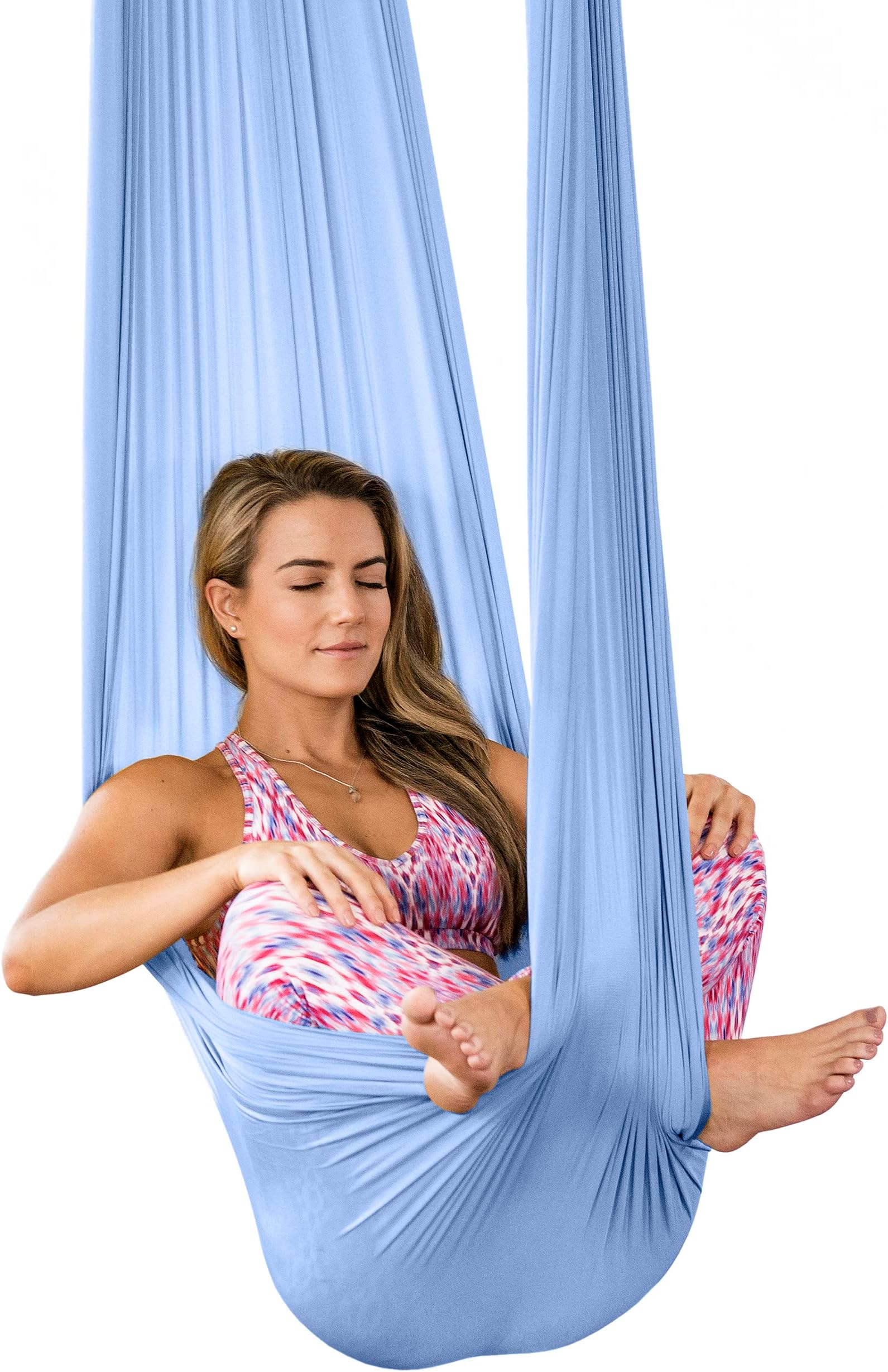 Pinc Active Silk Aerial Yoga Swing & Hammock Kit for Improved Yoga Inversions, Flexibility & Core Strength