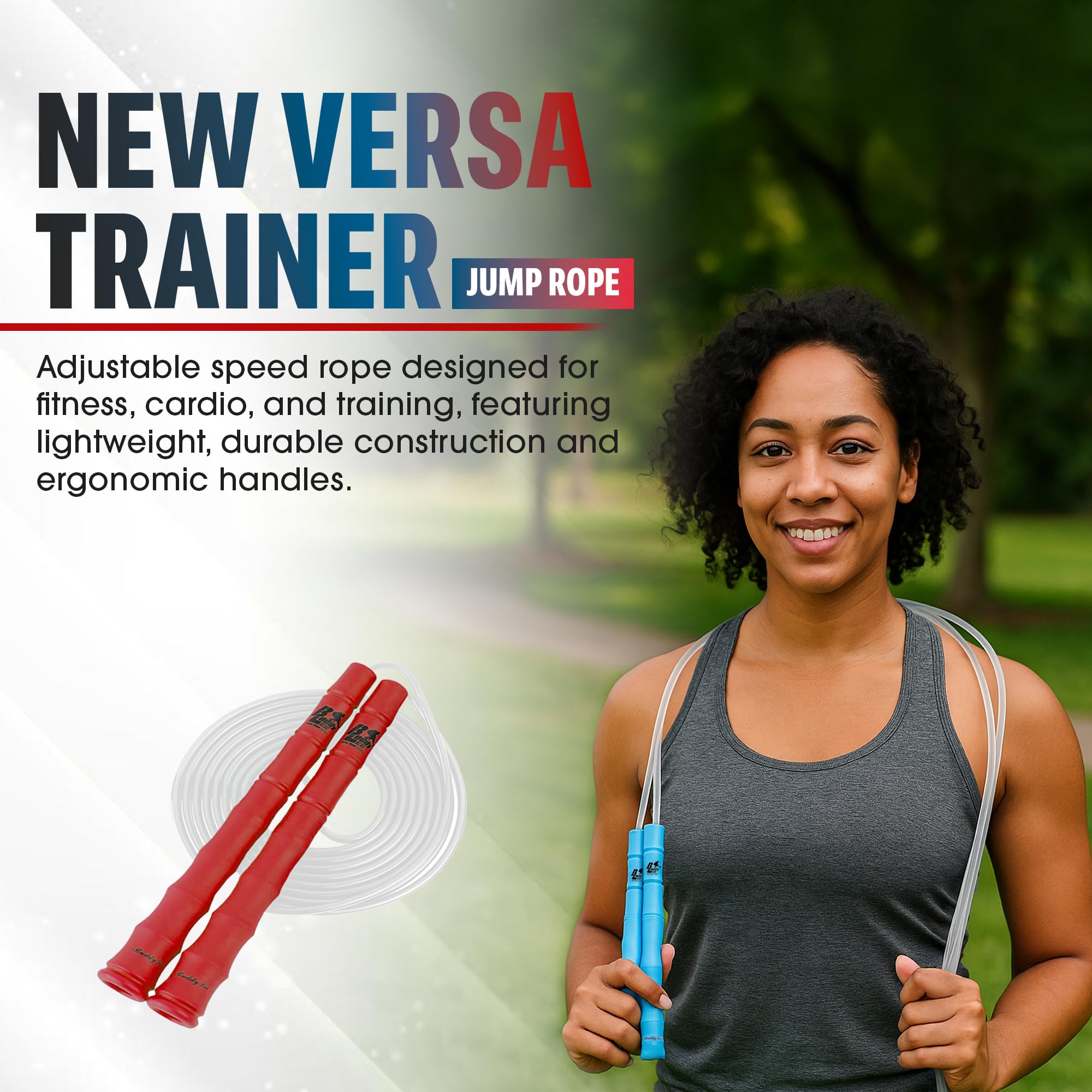 Buddy Lee Versa - Cuerda de saltar para entrenamiento (rosa)