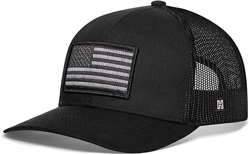 Miniatura 2 de HAKA Diamond Mountains Trees & Trucker - Sombrero de malla para exteriores para hombres y mujeres, gorra de béisbol ajustable a presión, sombrero
