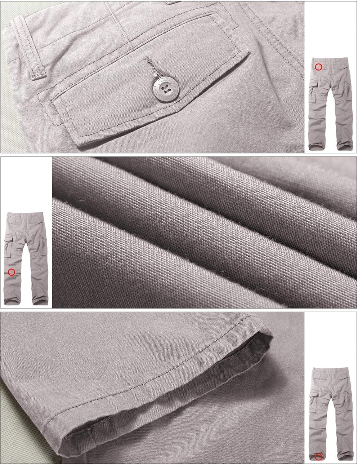 Match Men's Athletic-Fit Cargo Pants 40 6071 Dark Apricot