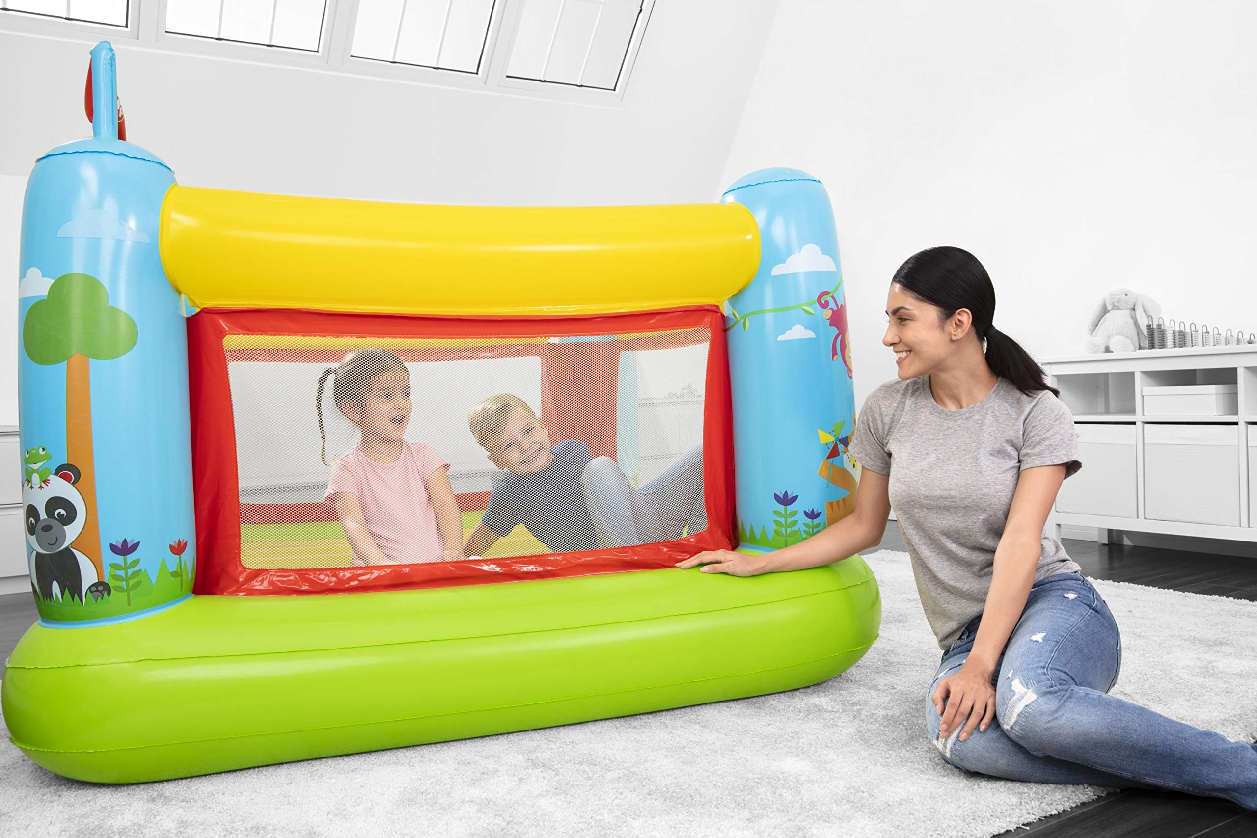 Bestway 93553 Castello gonfiabile Bouncetastic, 3 anni+