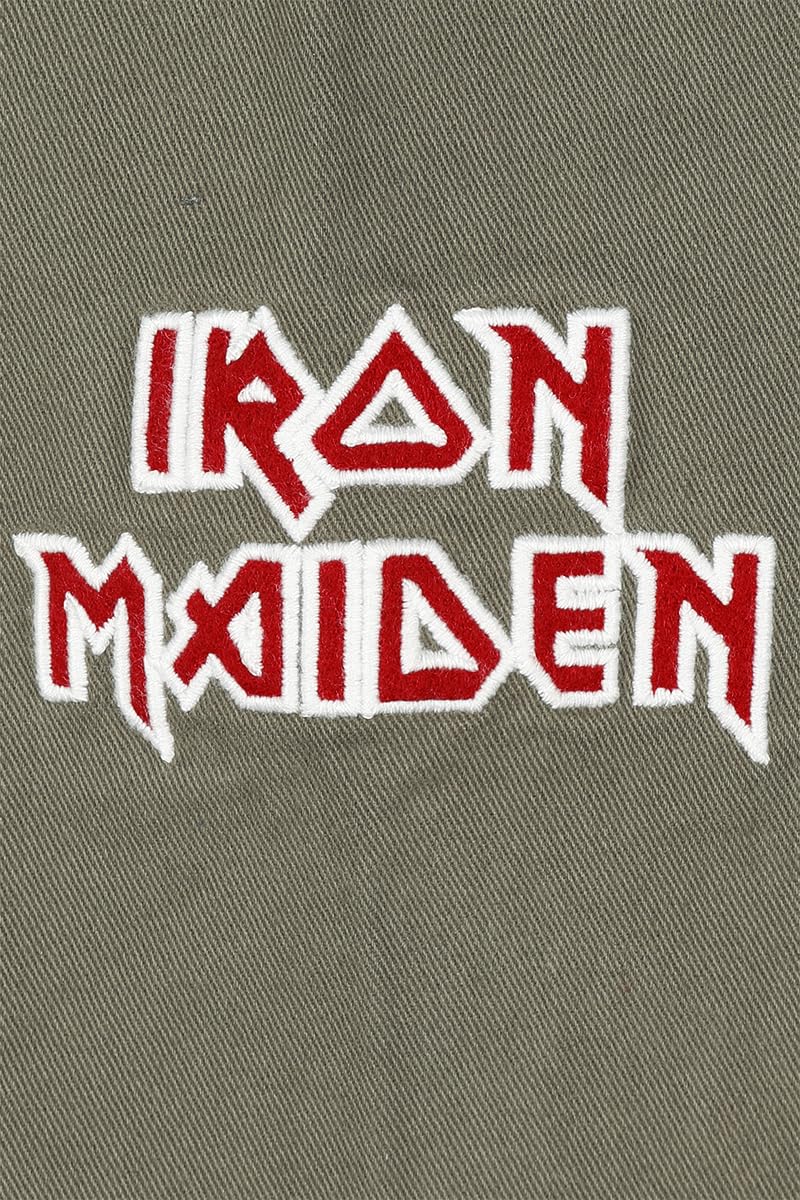 Iron Maiden Amplified Collection - Military Shirt - Shacket Homme Chemise Manches Longues Kaki