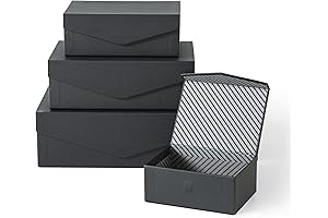 Black Decorative Flap Boxes with Magnetic Lids