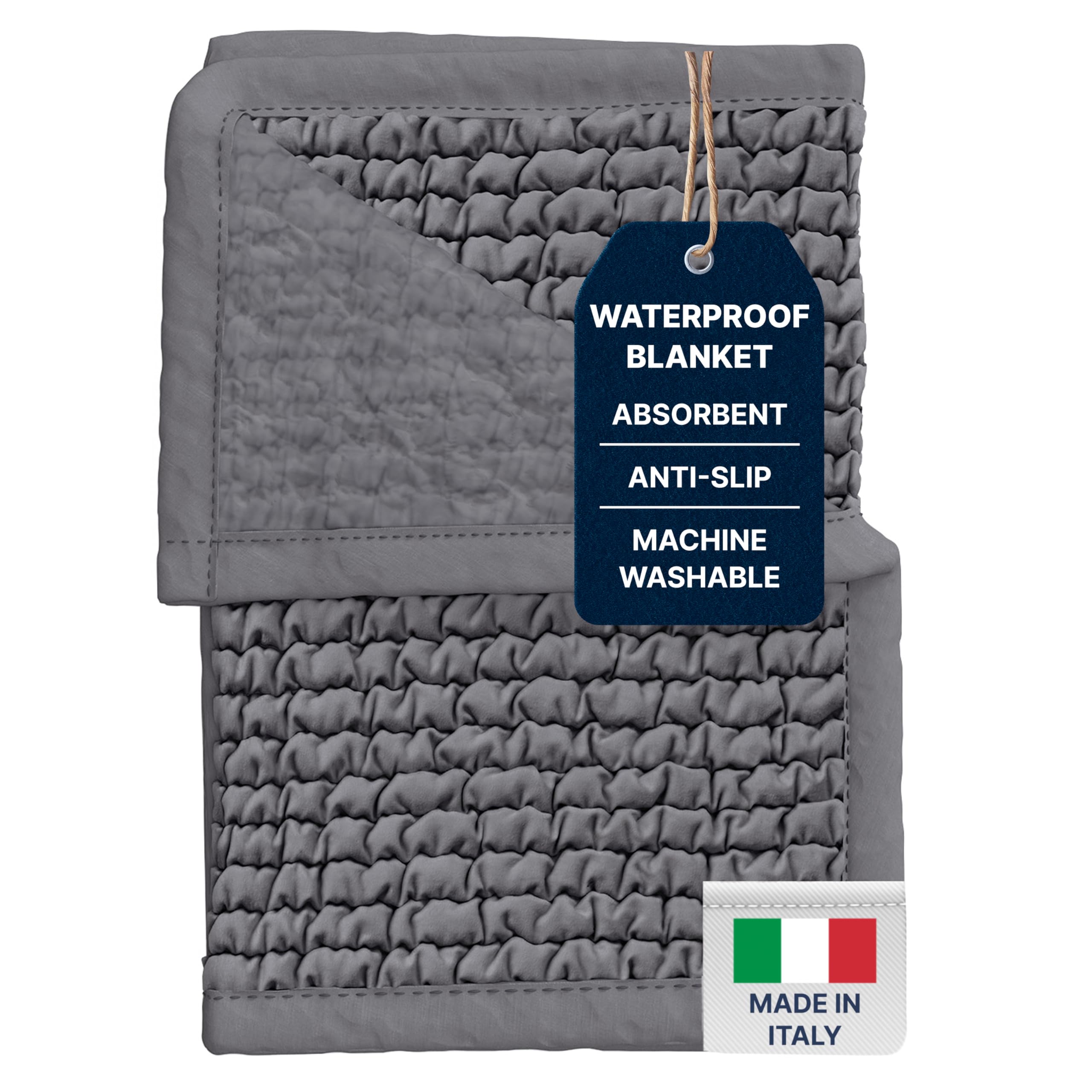 PAULATO BY GA.I.CO. Waterproof Reusable Underpads Twin Size - Soft Noiseless Hypoallergenic Machine Washable Cover: retailer-supplied image