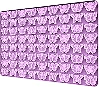 Vista 1 de Moldes de silicona para gomitas de caramelo de chocolate, moldes pequeños para derretir cera, moldes para hornear mariposas, bandeja para cubitos