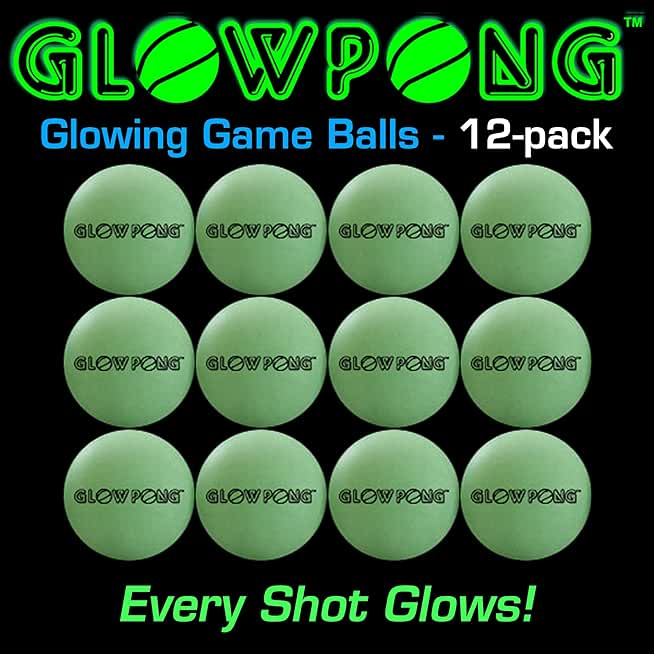 glow in the dark ping pong balls