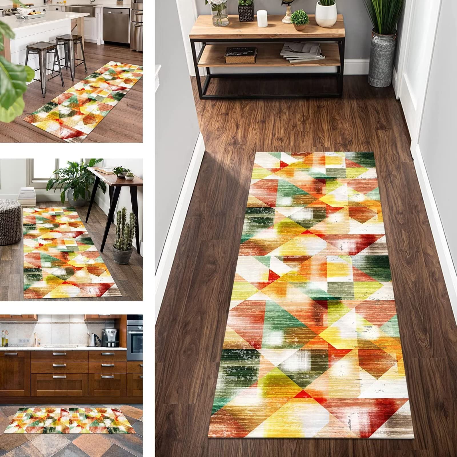 Tapis De Passage Tapis Cuisine Devant Evier Décoration Long Lavable Antiderapant 60X80CM Moderne 3D Tapis De Bain Gris Abstrait Tapis Couloir Pour Magasin Salon Chambre Hall Entrée Paillassons