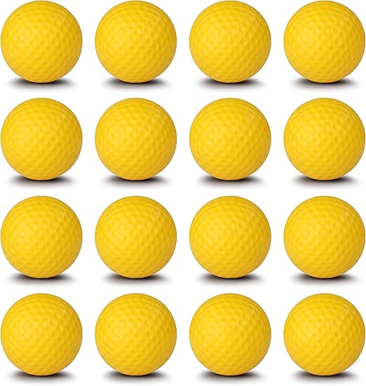 Champkey Practice Foam Golf Balls 16 Pack True Spin and Feel Practice