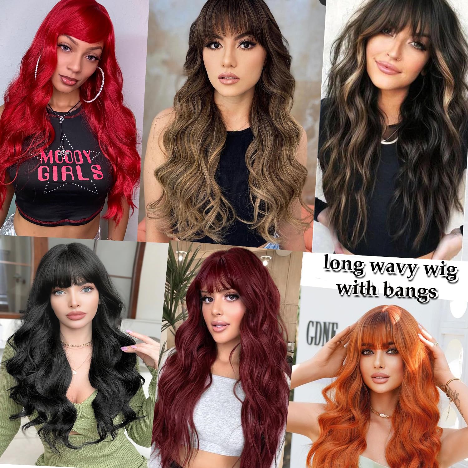 Amazon.com : Vomella Blonde Wig With Bangs 26 Inch Long 