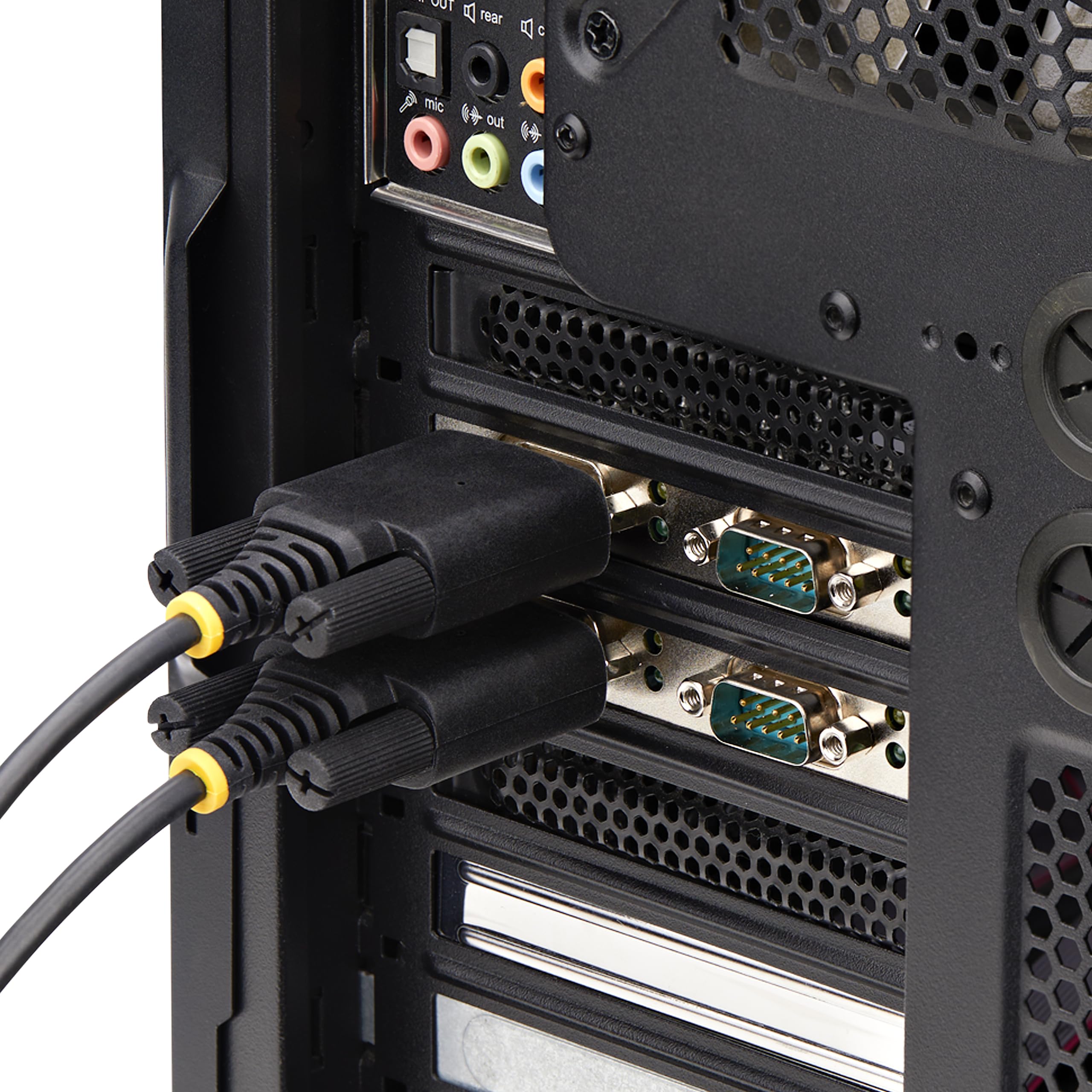 StarTech.com StarTech.com Tarjeta Serie PCI Express de 4 Puertos DB9 - Serial RS232/RS422/RS485 - TAA - UART 16C1050 - ESD - Windows Linux