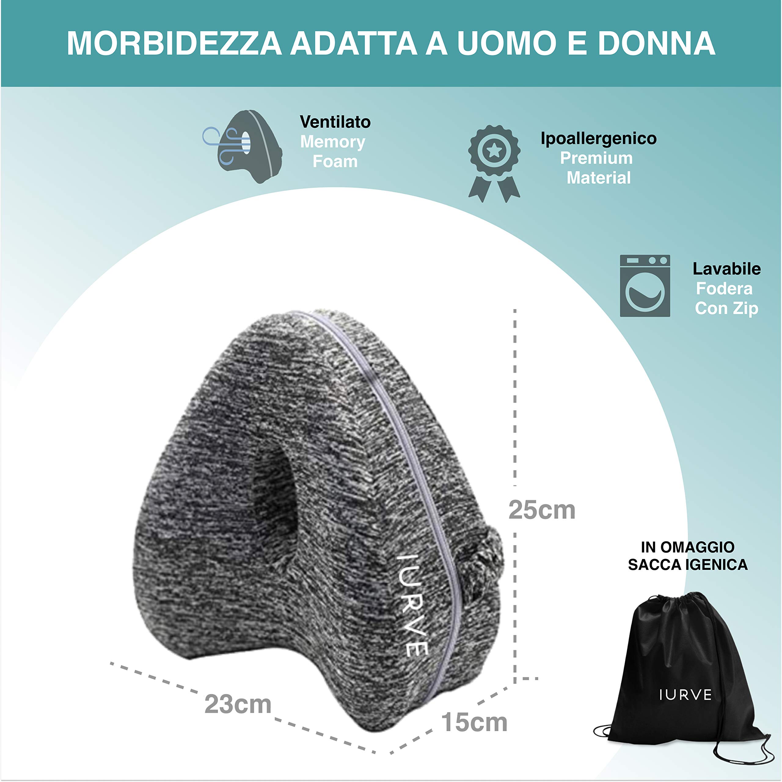 IURVE® Coussin de jabes/lobaire lit Cervical à éoire de fore pour