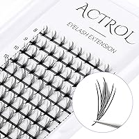 Vista 4 de Pestañas de anime con forma de pluma, extensiones de racimo de pestañas naturales de manga individual