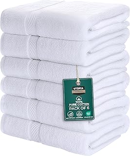 26 Blue Bathroom Ideas That Feel Fresh and Serene 32 Utopia Towels 6 Pack Medium Bath Towel Set, 24 by 48 Inches, 500 GSM 100...