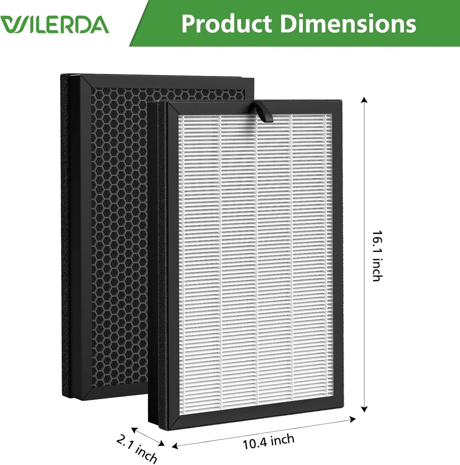 2 Pack H05 Replacement Filter, Compatible with HIMOX H05 Air Puri fier, H13 Grade True HEPA Filter (Not Fit HIMOX H04) - Image 6