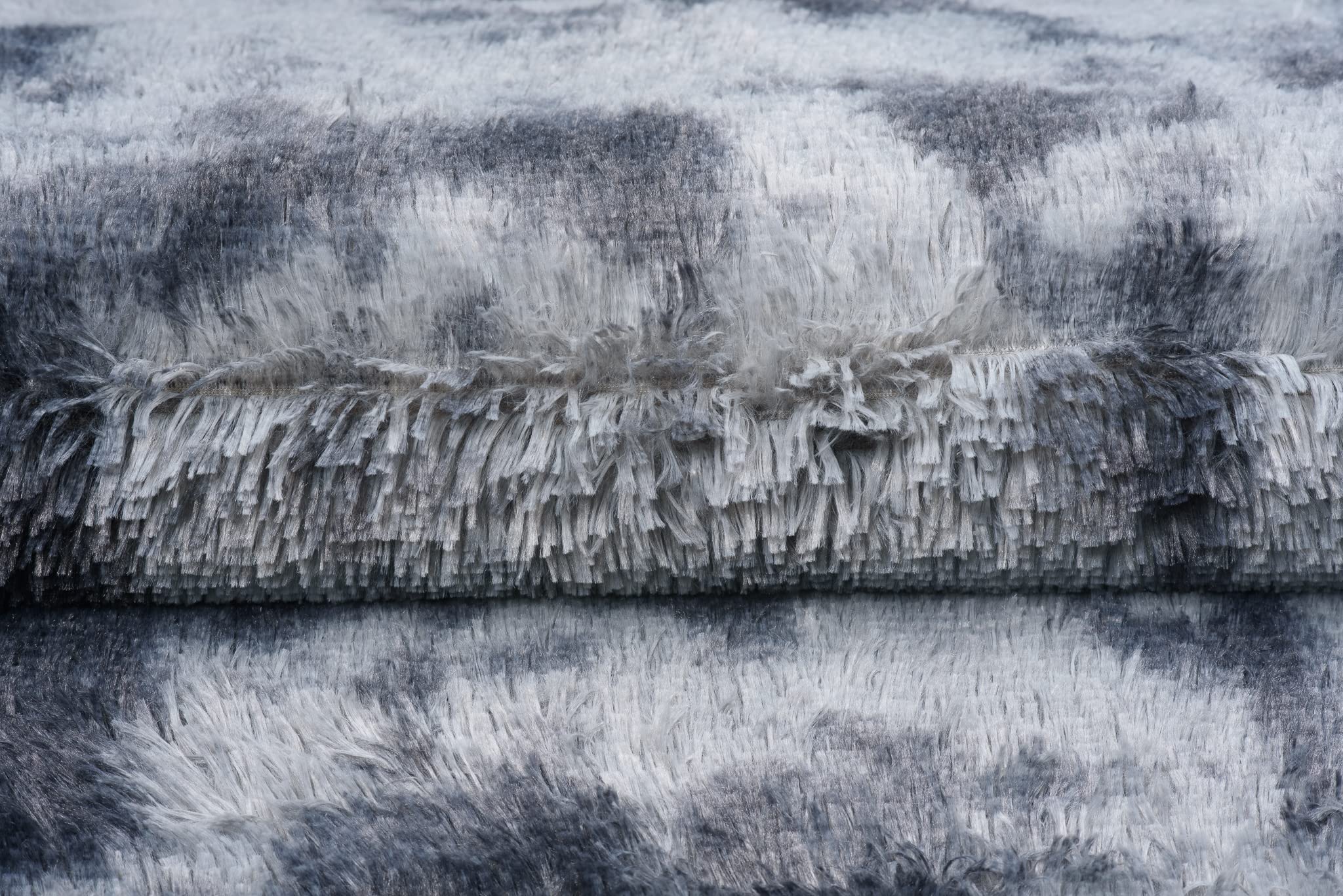 TAPISO Silk Dyed dywan z krótkim włosiem, antypoślizgowy, szary, ciemnoszary, farbowany, nowoczesny, abstrakcyjny, melanżowy, zamalowany, do salonu, sypialni, 120 x 170 cm