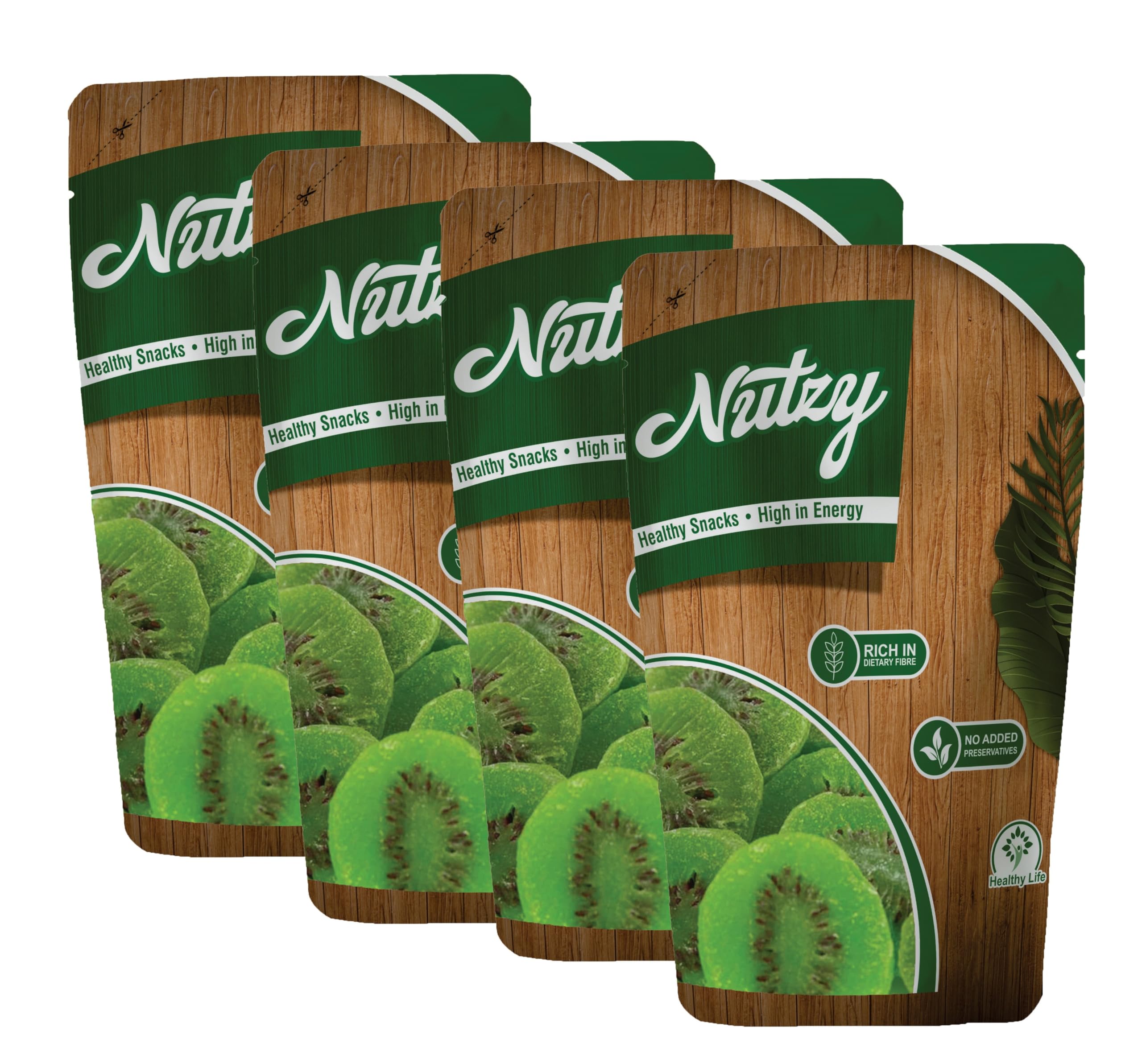 Nutzy Dried Fruits Nuts And Seeds (Dried Kiwi, 800g (4x200g))