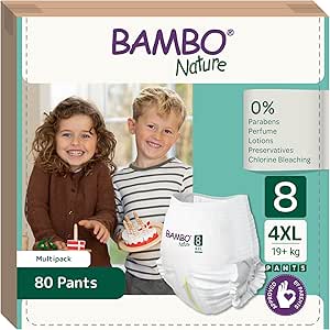 Bambo Nature Premium trainingsbroek, pull-ups eco-gelabelde Bambo Nature Premium trainingsbroek, pull-ups eco-gelabelde