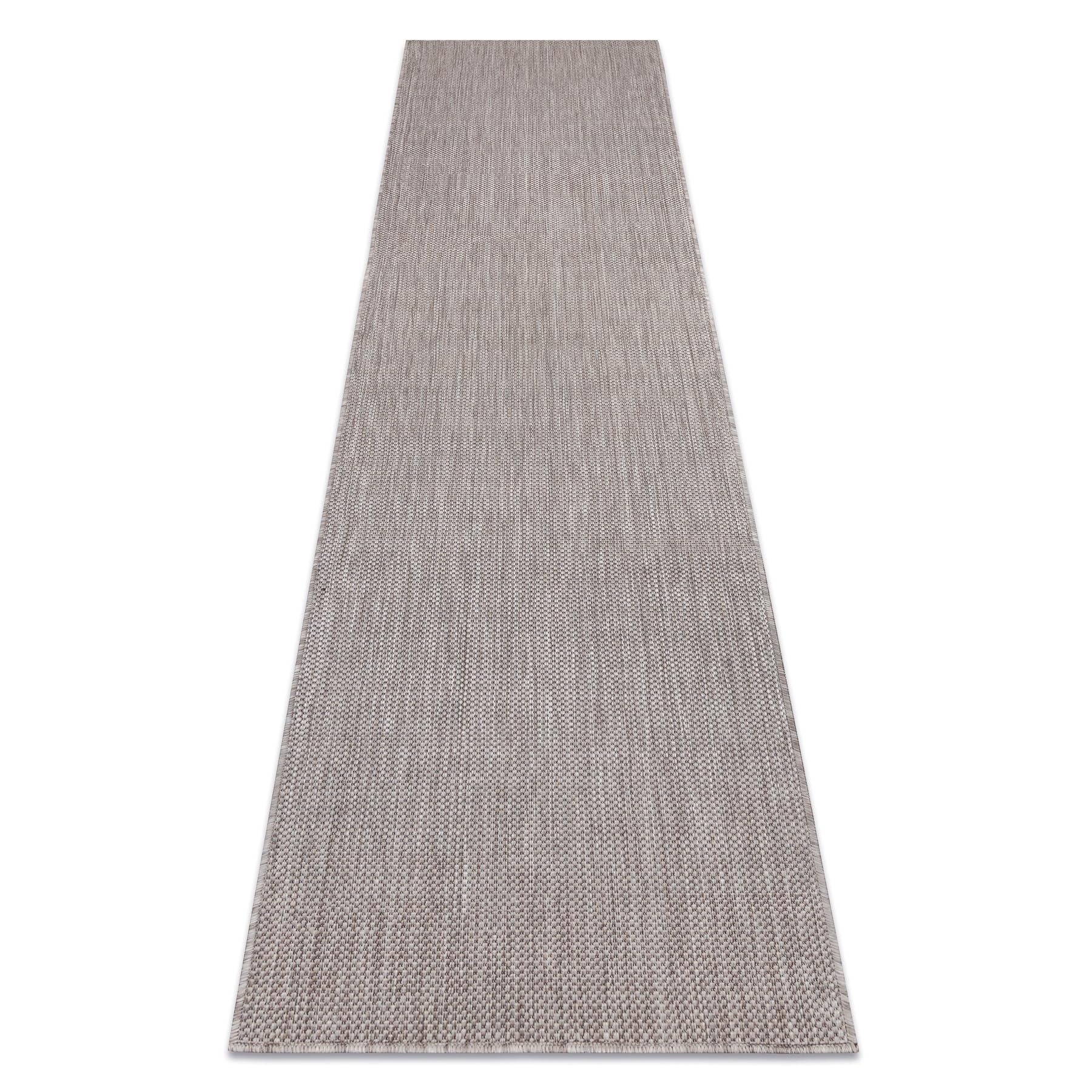 Tapis SION effet sisal lavable et ultra résistant rugsx beige 60x300 cm salon balcon