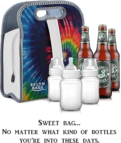 Miniatura 6 de Bolsa de almuerzo de neopreno  Bolsa de Tiffin  Bolsa Bento ecológica aislada con cremallera y correa para niños, niñas y adultos. Bolsa de