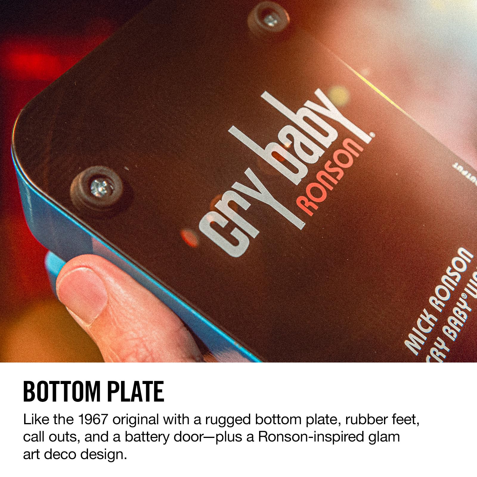 DUNLOP Effektpedal für Gitarre, Mick Ronson Cry Baby Wah (MDU MR95LTD)