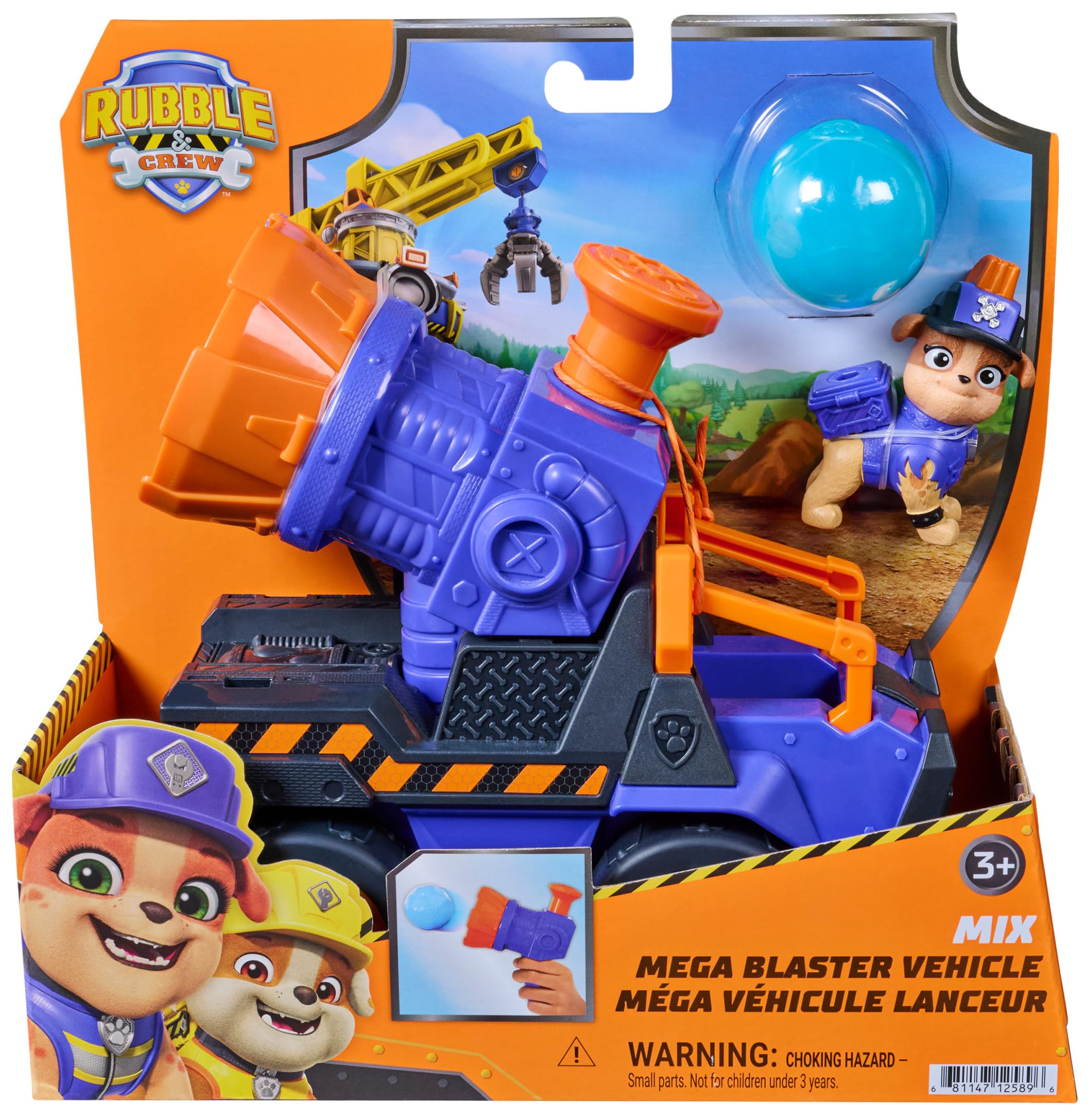 Rubble & Crew Toy Vehicle Mixs Mega Blaster Vehicle