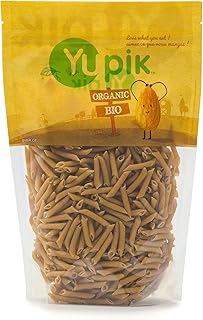 Yupik Organic Whole Wheat Penne Pasta, Non-GMO, Vegan, 1Kg