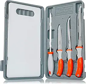 Conjunto de filetes de peixe de 6 peças, conjunto multiuso ideal para limpar peixes e muitas outras tarefas de cozinha