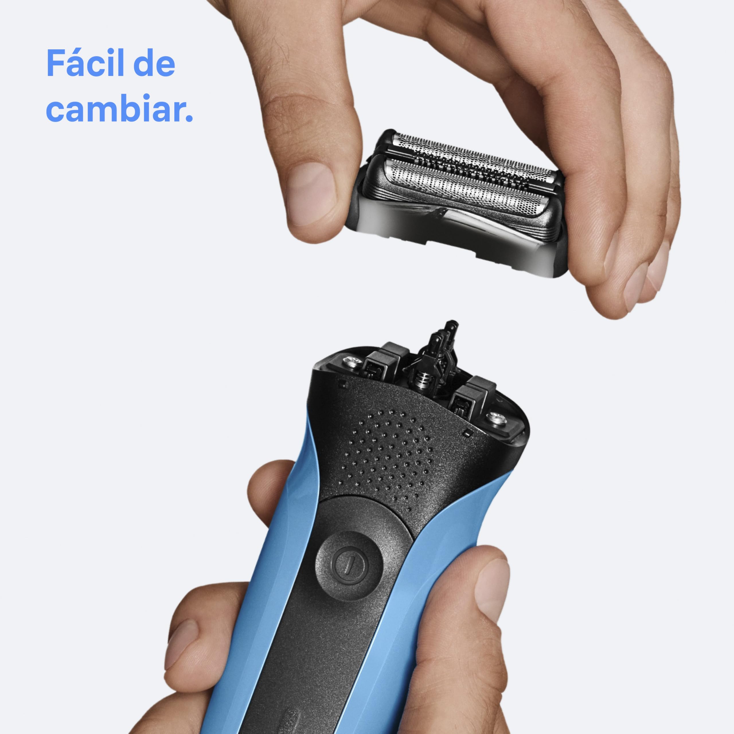 Braun Series 3 Cabezal De Recambio ORIGINAL Para Afeitadora Eléctrica Hombre, Compatible Con Las Máquinas de Afeitar Series 3, Afeitado Apurado y Suave, Fabricado en Alemania, 21B