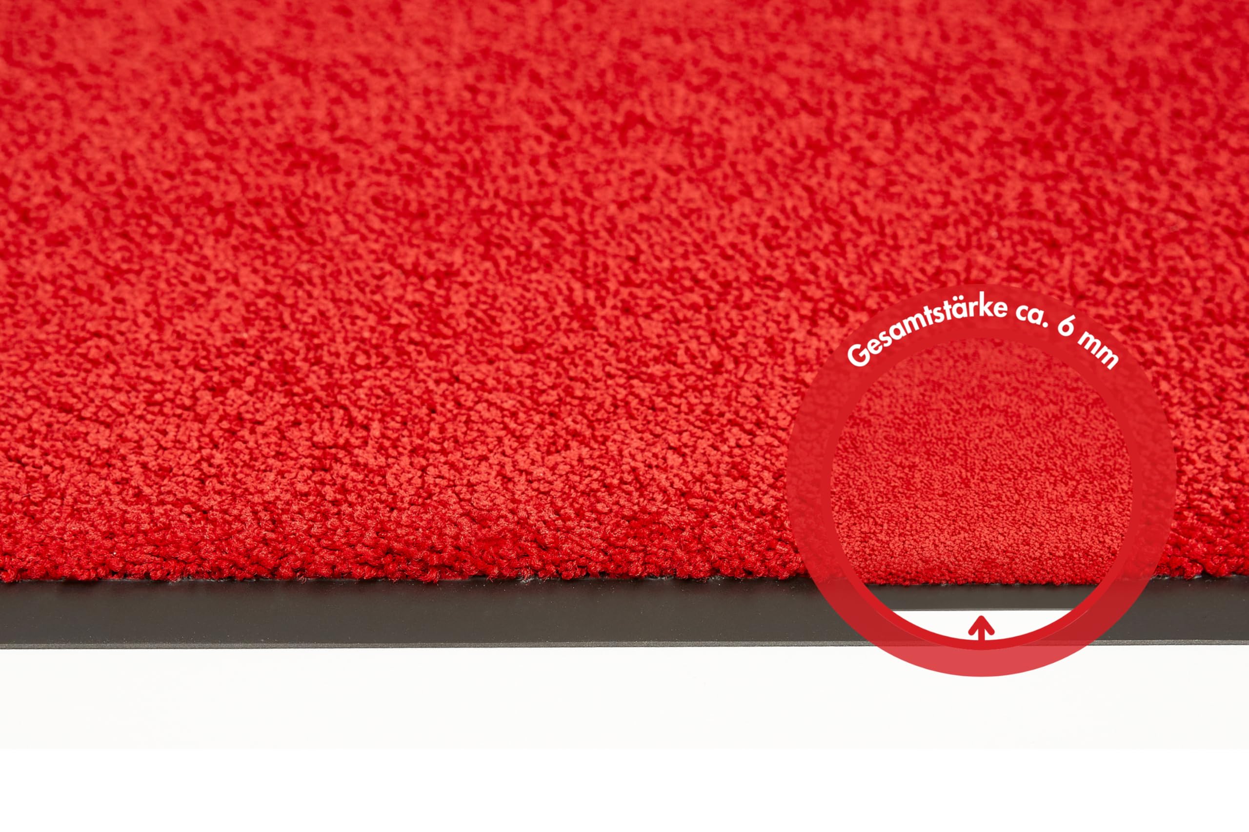 andiamo Fußmatte Verdi - Schmutzfangmatte für den Hauseingang - ideal als Fußmatte innen oder als Fußabtreter im überdachten Außenbereich - Fußabstreifer für Haustür 90 x 150 cm Rot 2