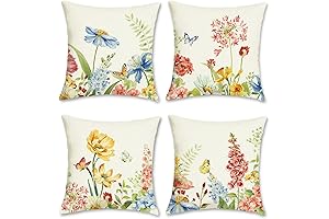 Vibrant Bonhause Floral Pillow Covers for Outdoor Spring Refresh