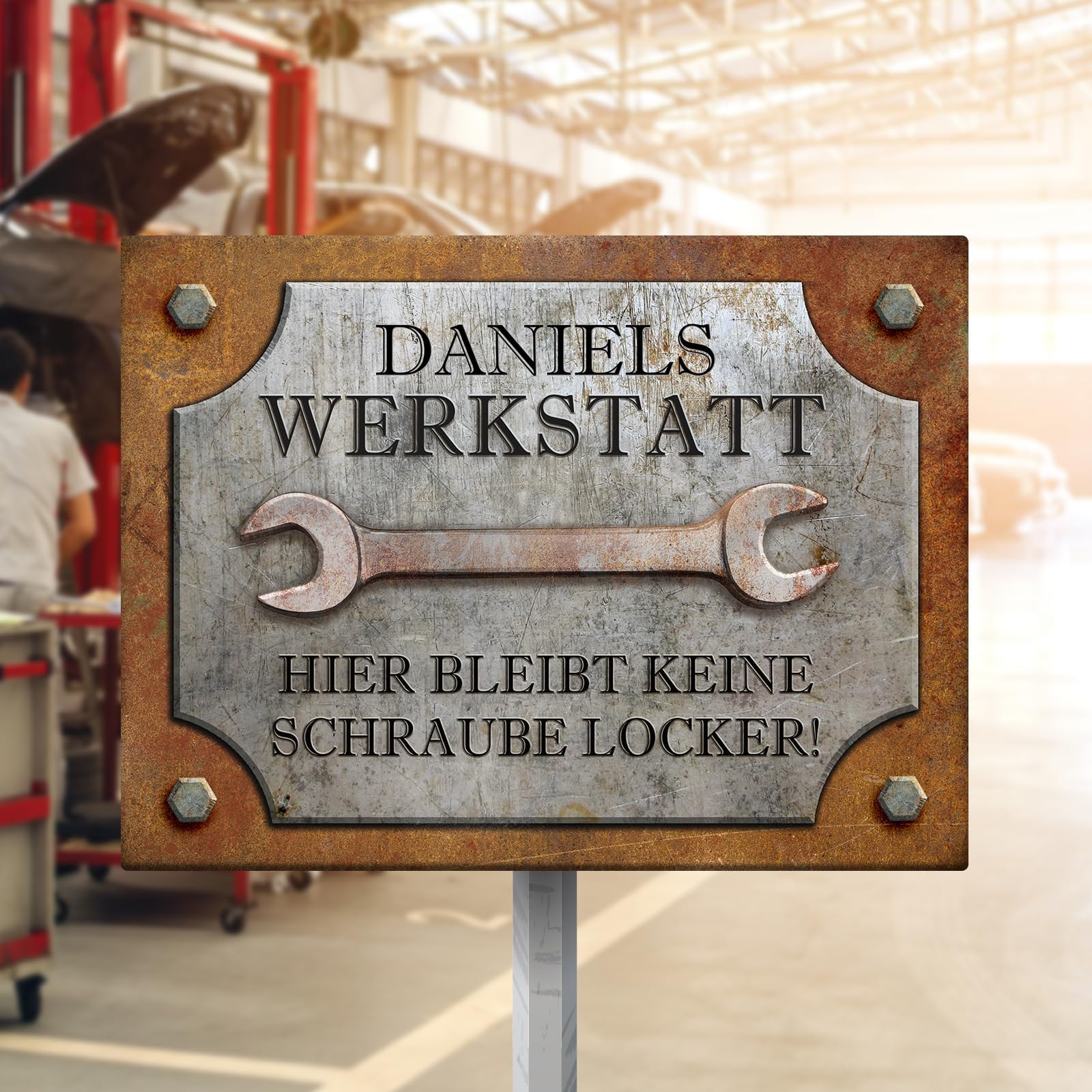 Love Faith personalisiertes Heimwerker-Schild - Für Bastler - 30x20 cm