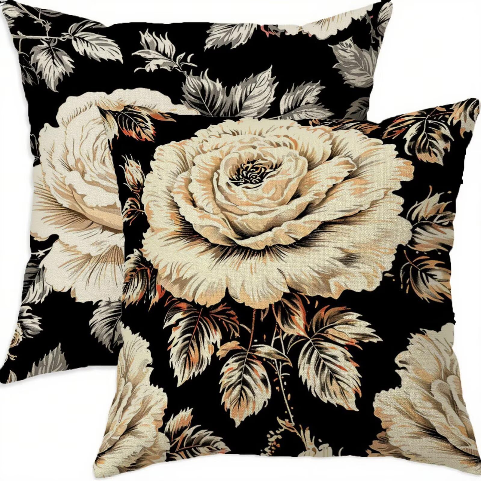Housses de coussin 80x80 imperméables blanches avec fermeture éclair