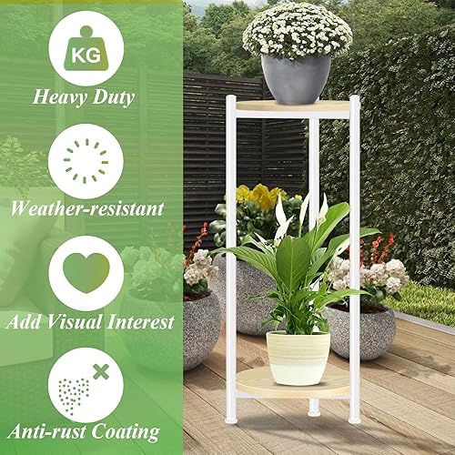 Miniatura 5 de Lilybud--lily Soporte para plantas de interior y exterior, 30 pulgadas de alto para plantas de interior, estante resistente para plantas de