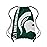FOCO Michigan State Spartans NCAA Big Logo Drawstring Backpack