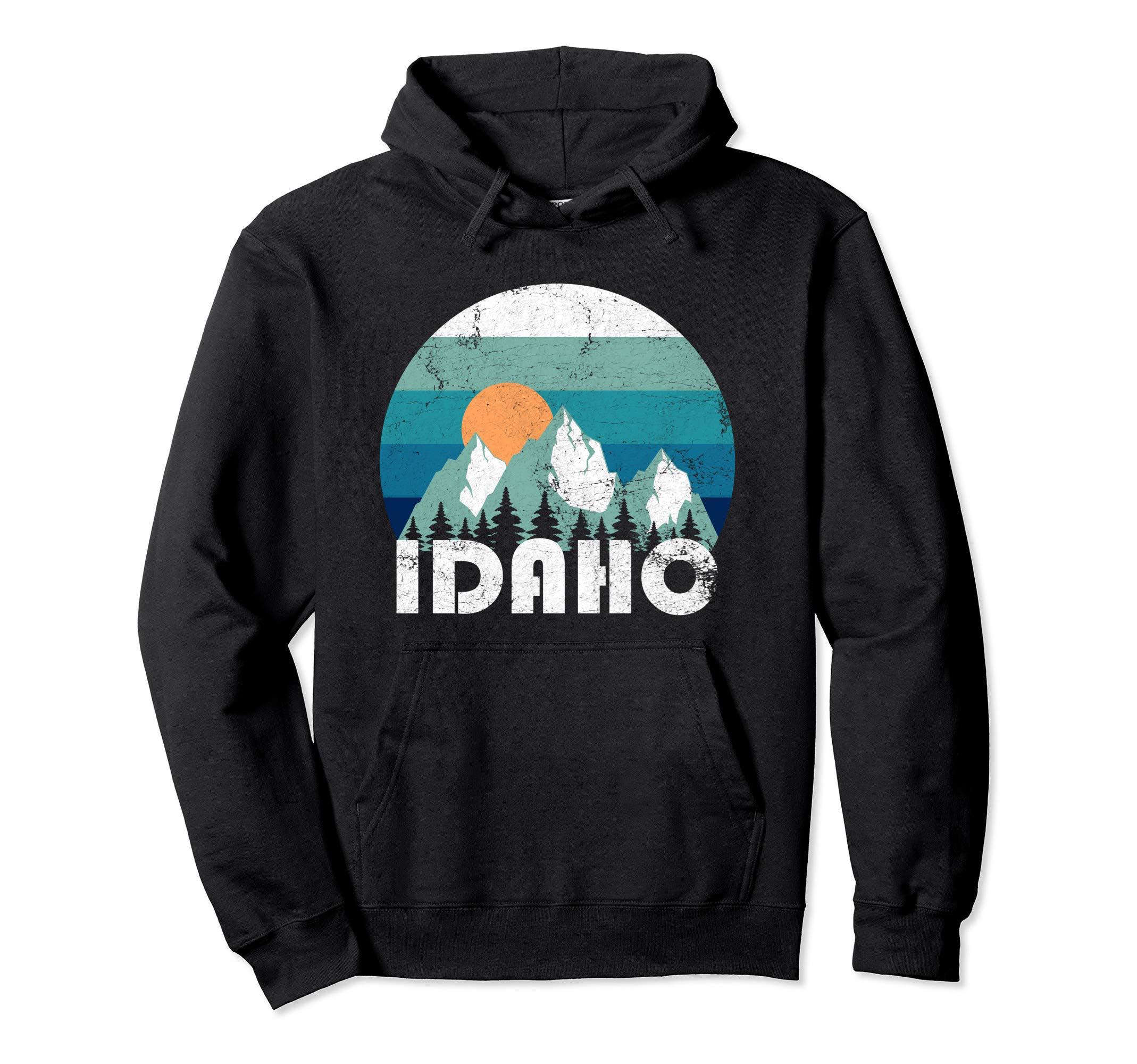 USA State Retro Clothing CoIdaho State Retro Vintage Pullover Hoodie