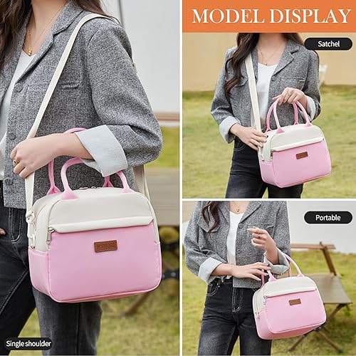 Miniatura 7 de HOPROSE - Lonchera para mujeres y hombres adultos, lonchera aislada a prueba de fugas, bolsa de almuerzo de gran capacidad, contenedor reutilizable