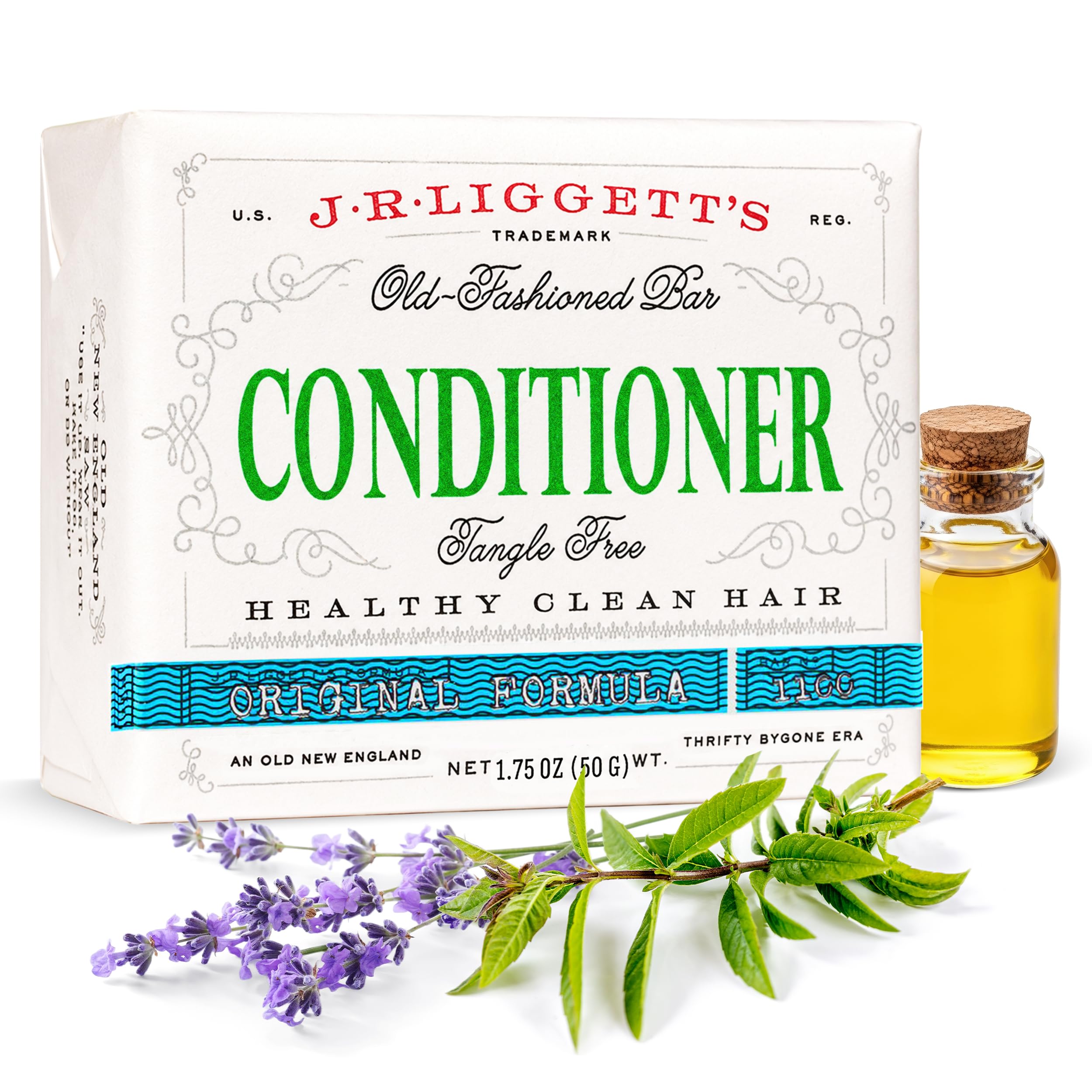 J.R.LIGGETT'S Conditioner Bar for Soft and Tangle-Free Hair 1.75 oz