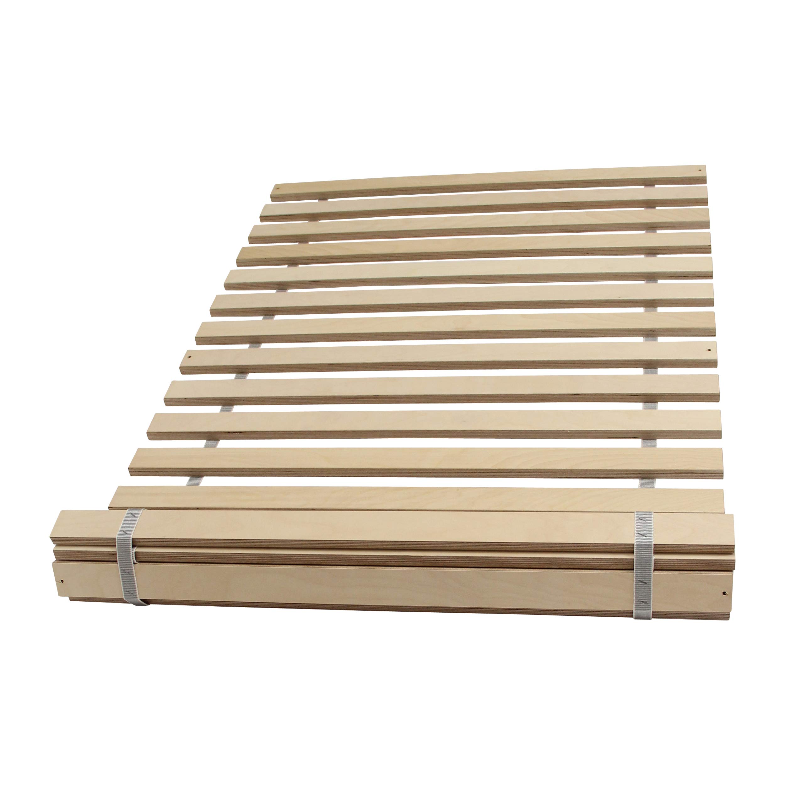 CLAMARO Somier enrollable 90 x 200 cm, 22 listones, madera de abedul, 450 kg | CLAMARO Somier enrollable de 140 x 200 cm con 22 listones de madera de abedul extra estable para 450 kg de carga superficial