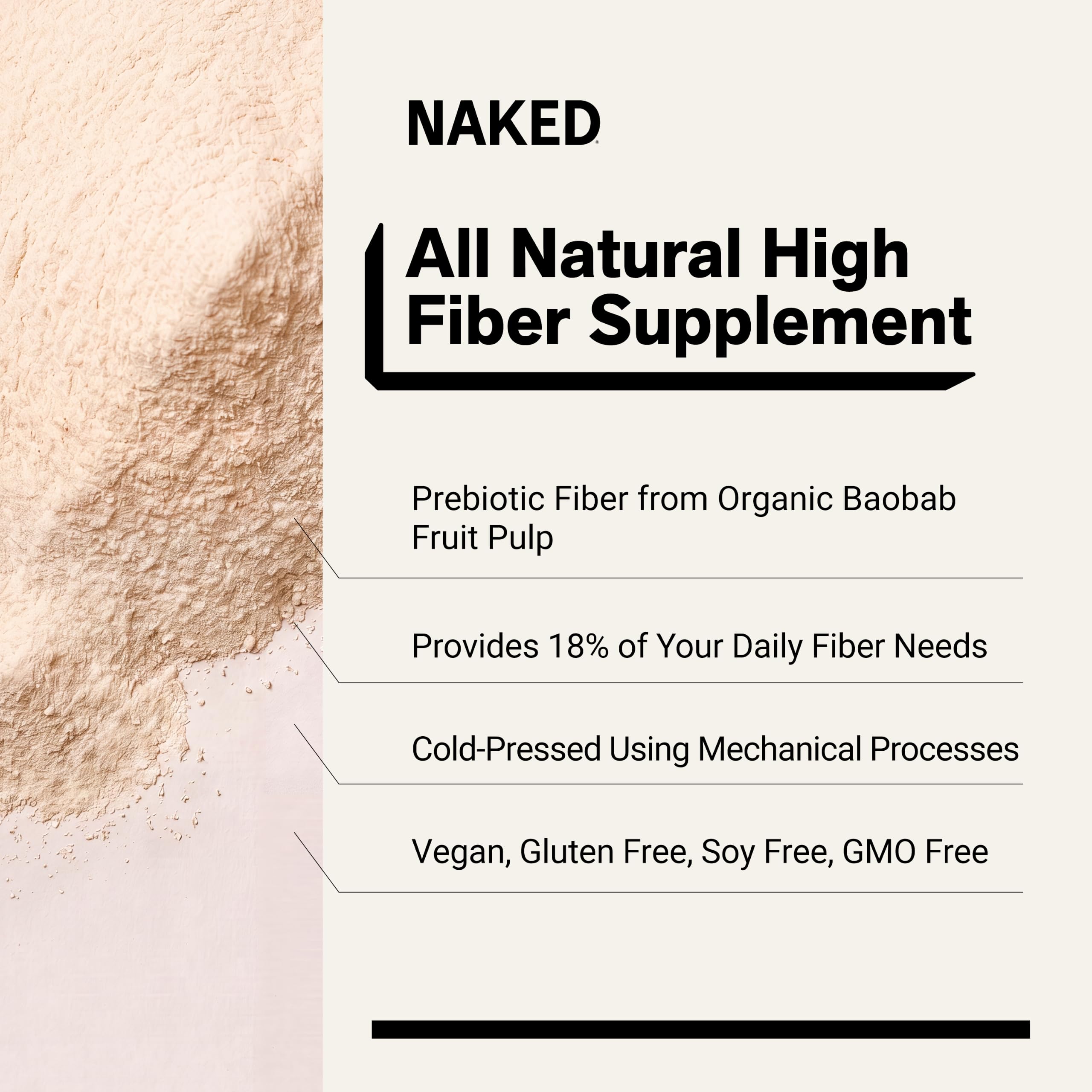 NAKED Fiber Organic Baobab Powder Fiber Supplement — Amazon image 4