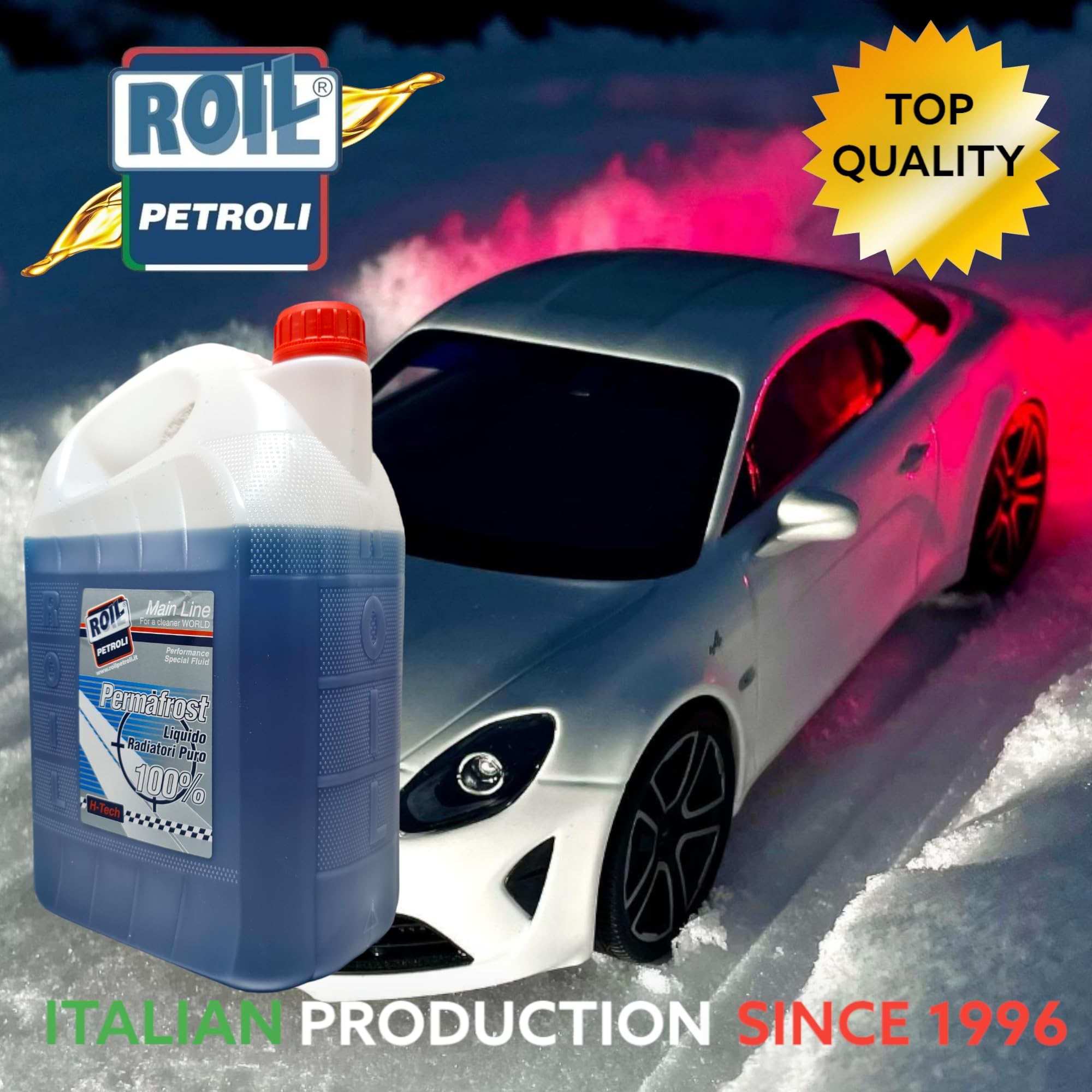 Roil 5 kg. PERMAFROST ANTIGELO Blu Puro al 100%, Nuovo INIBITORE Organico - da diluire con Acqua Prima dell'uso