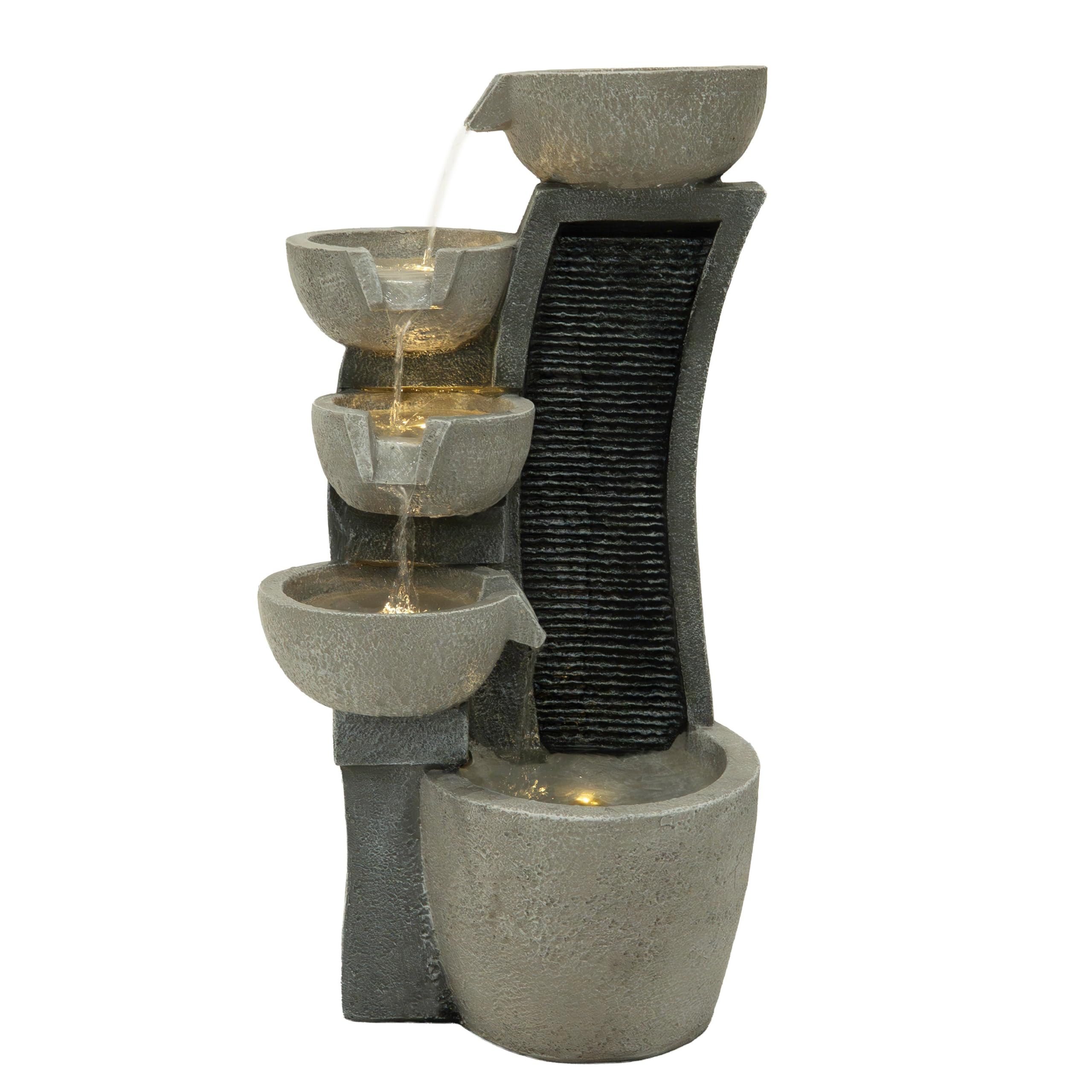 Monstershop Unisex Grey Electric Water Feature - Sleek Streams In