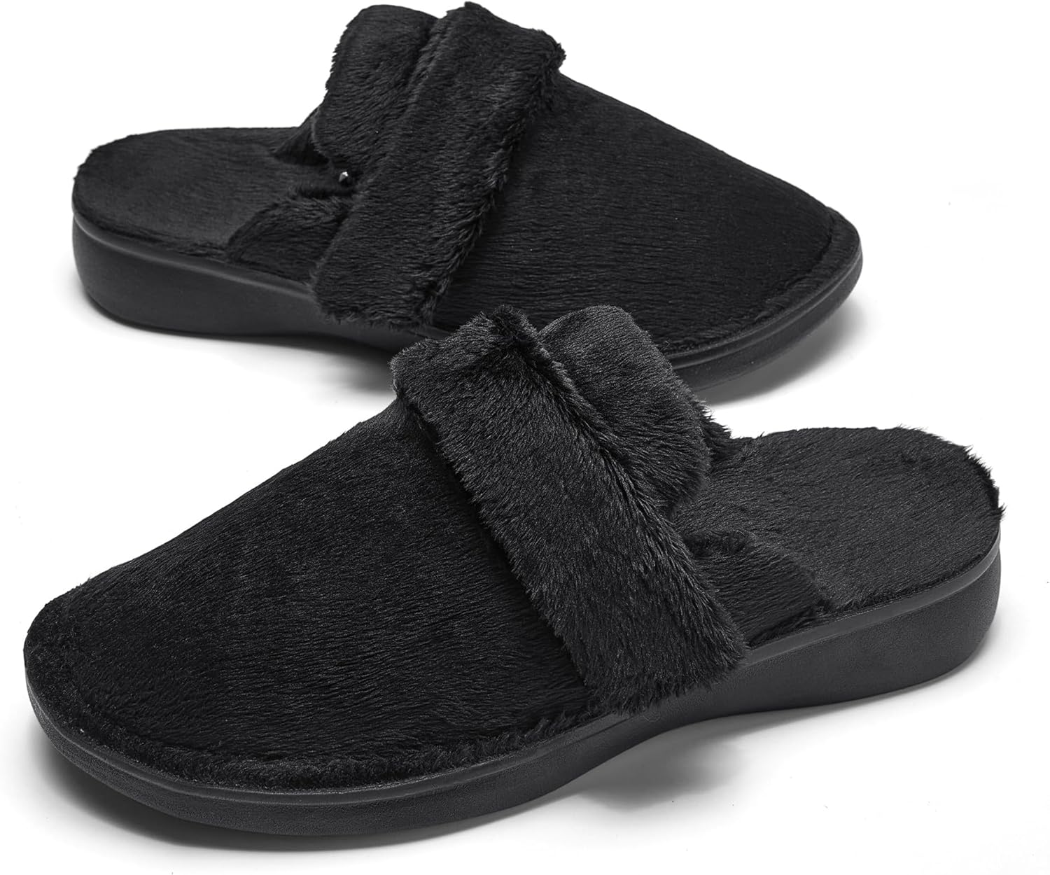 SOLLBEAM Womens Slippers House shoes with Arch Support Orthotic Heel Cup indoor outdoor sandals