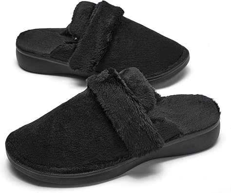 SOLLBEAM Womens Slippers House shoes with Arch Support Orthotic Heel Cup indoor outdoor sandals