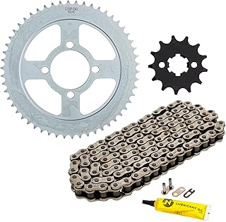NICHE Drive Sprocket Chain Combo for Yamaha TTR125LE Front 13 Rear 54 Tooth 428 Standard 122 Links