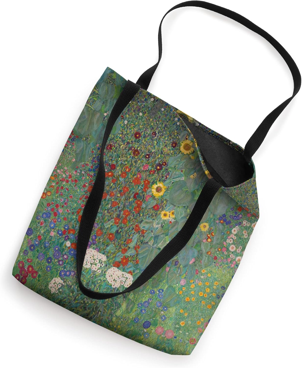 Farm Garden With Sunflowers by Gustav Klimt Tote Bag