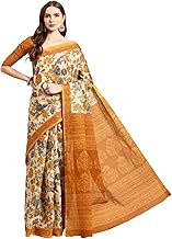 RATAN Pure Cotton Printed Mulmul Saree for Women with Blouse Piece