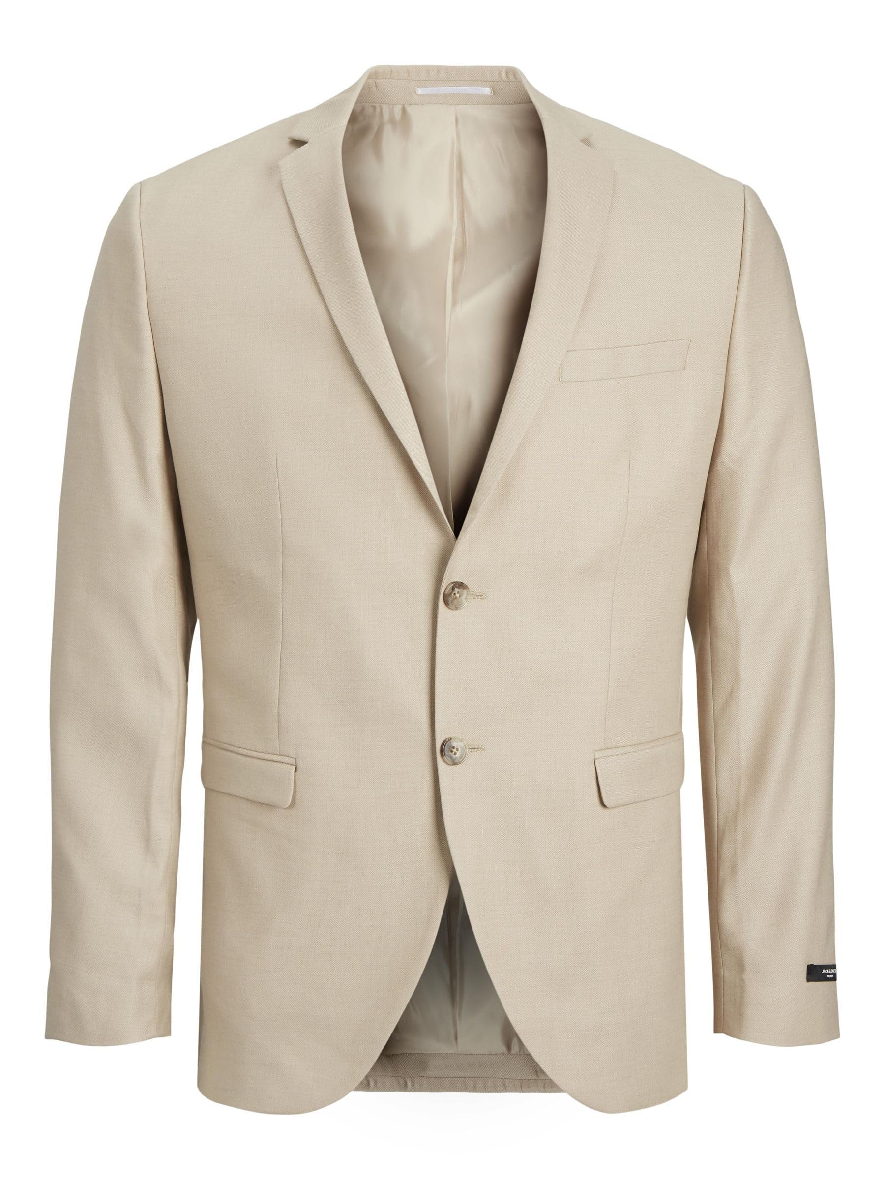 JACK & JONES Men's Jprsolaris Noos Blazer, White Pepper/fit: Super Slim fit, 42R