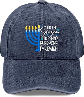 Tis The Season to Reminds Everyone Im Jewish Hats for Womens Trendy Washed