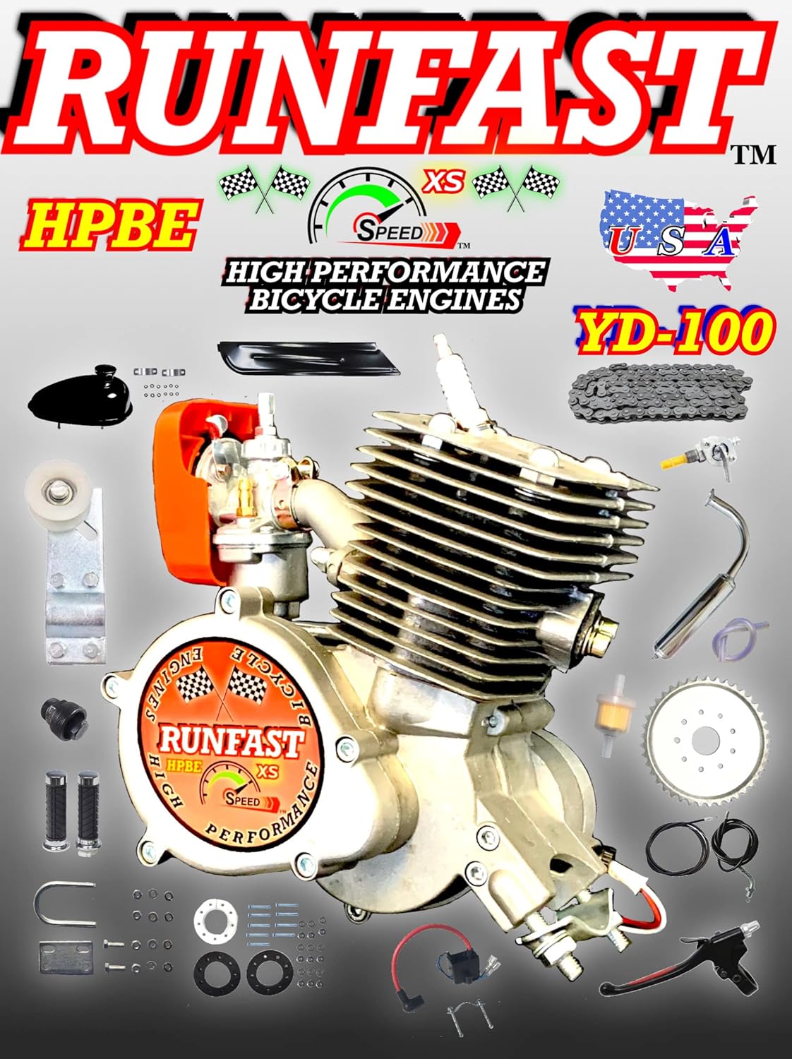 UMOTO YD100 Bicycle Engine KIT Automotive