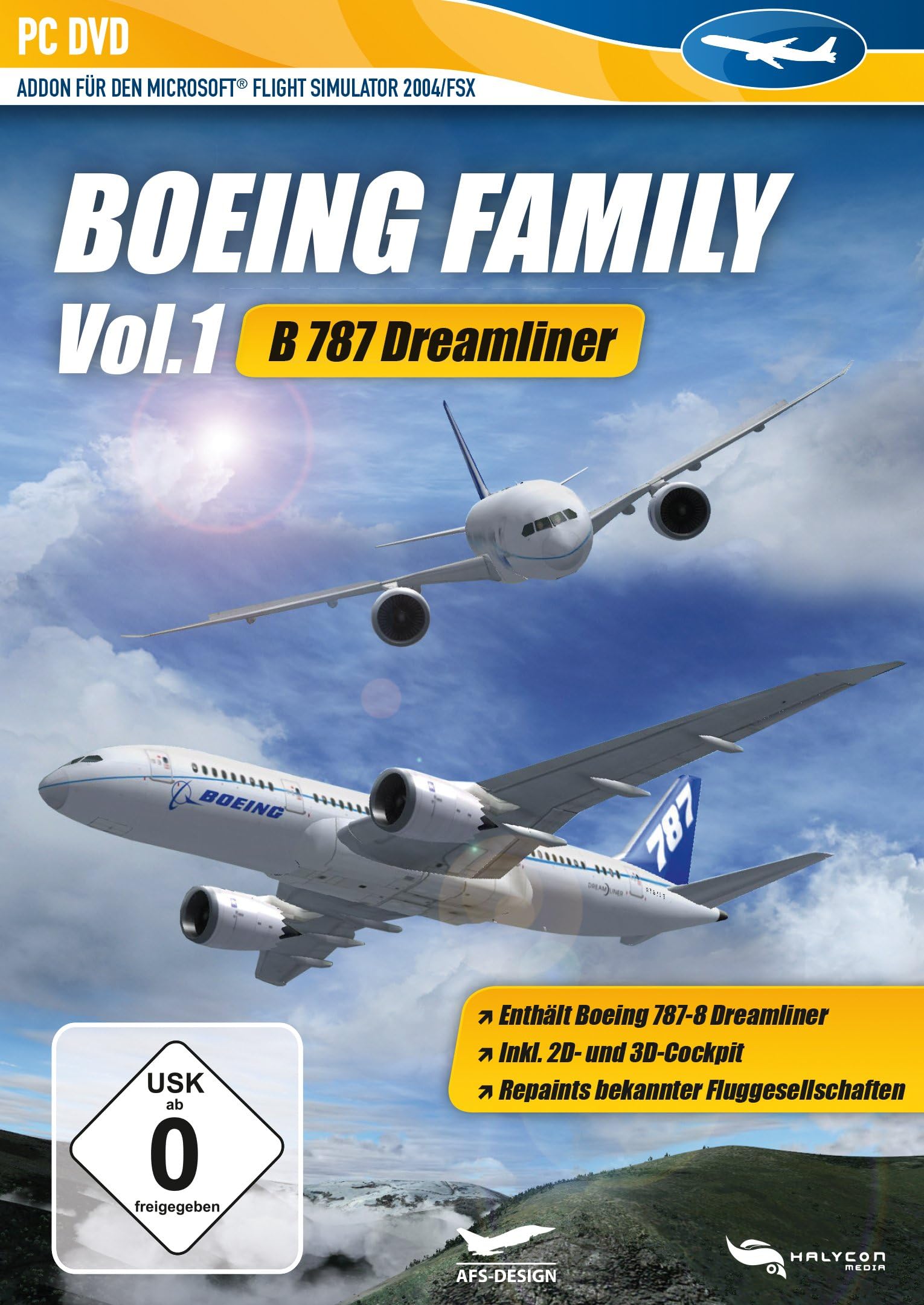 Microsoft Flight Simulator 2004/FSX – Boeing Family Vol. 1: B787 Dreamliner (Addon) [PC]